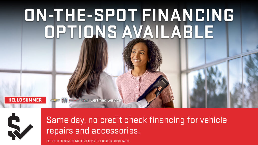Finance Your Service – Repairs, Accessories, Tires and More!