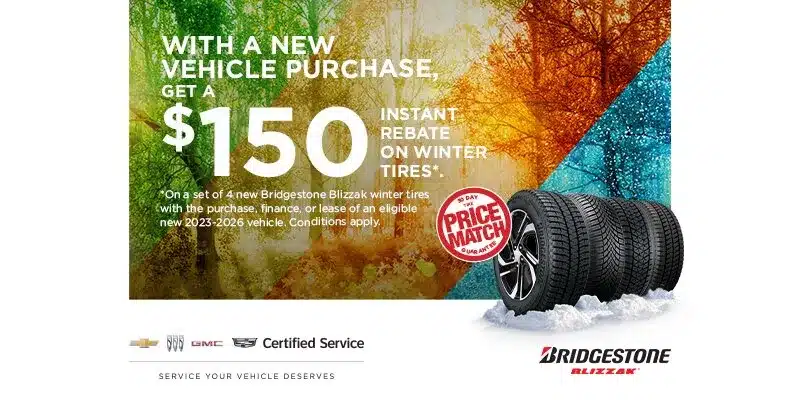 GET A $150 INSTANT REBATE ON WINTER TIRES*