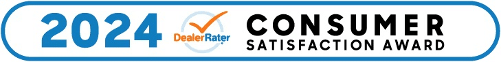2024 DealerRater Consumer Satisfaction Award logo, featuring a checkmark and bold text.