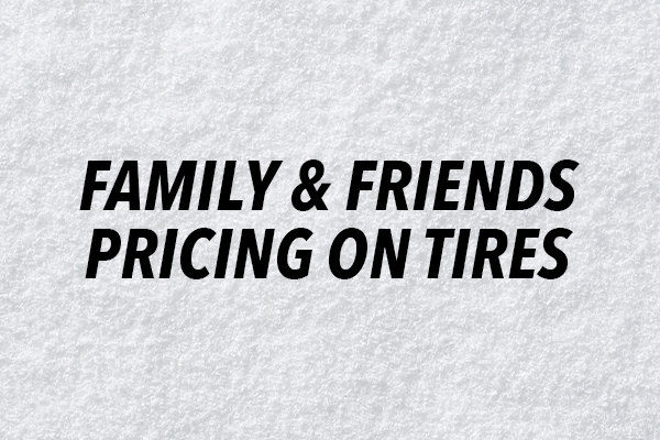 Winter Headquarters &#8211; Family &#038; Friends Pricing on Tires