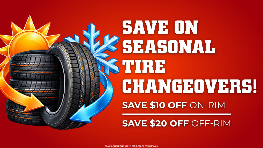 Ready for the new season? Save up to $20 on your tire changeover!